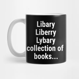 Library - collection of books Mug